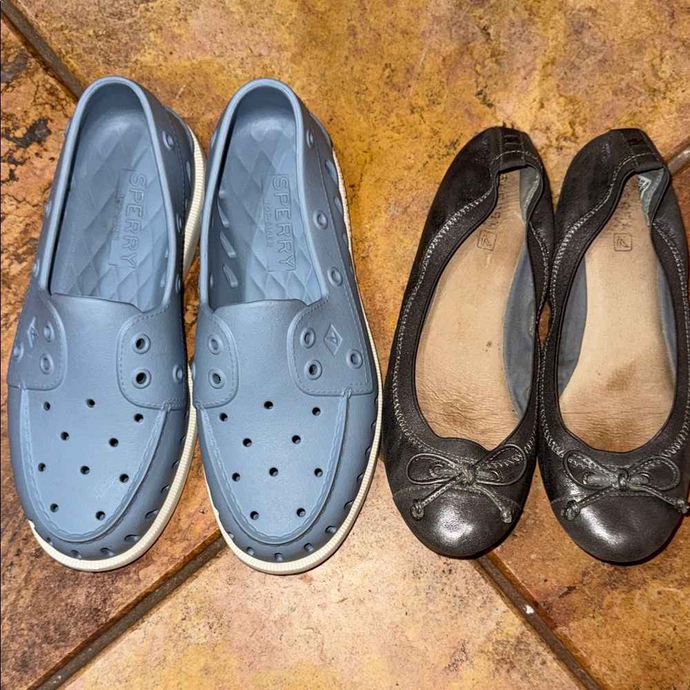 LOT•Sperry top sider women’s shoes-lot of two- size 8.5•EUC